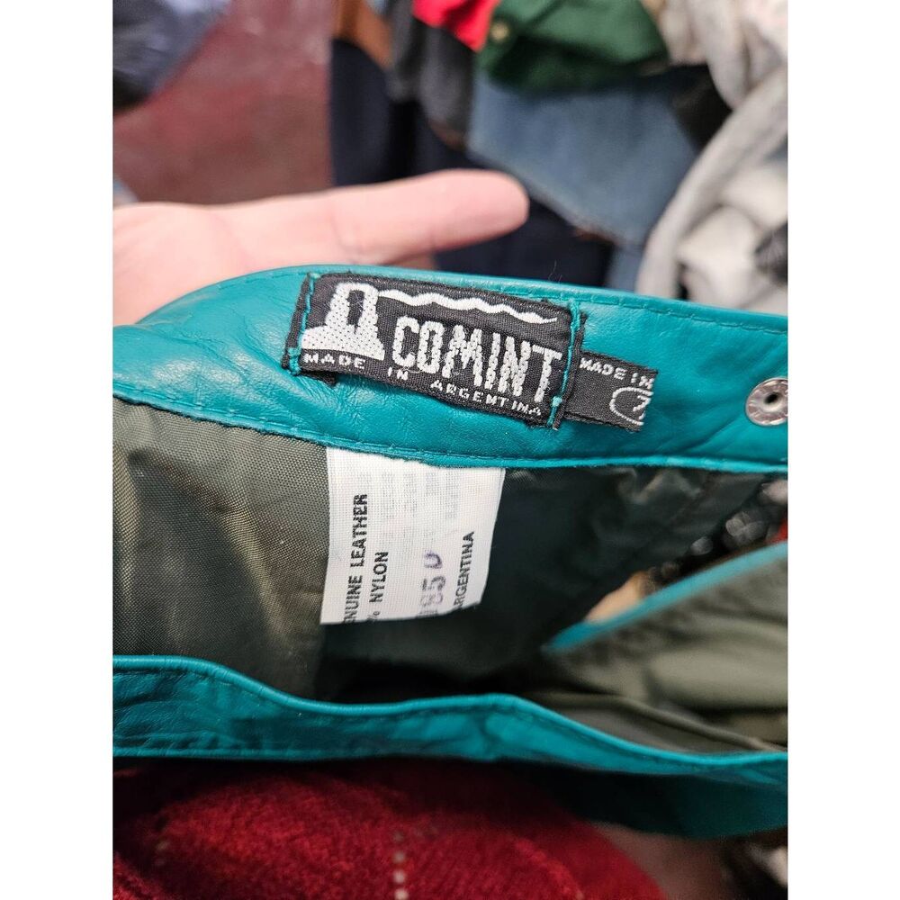 Comint Green Leathef Pencil Skirt Womens Size XS NEW WITH TAGS - Picture 6 of 10